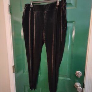 Talbots Black Velvet Pants 16W